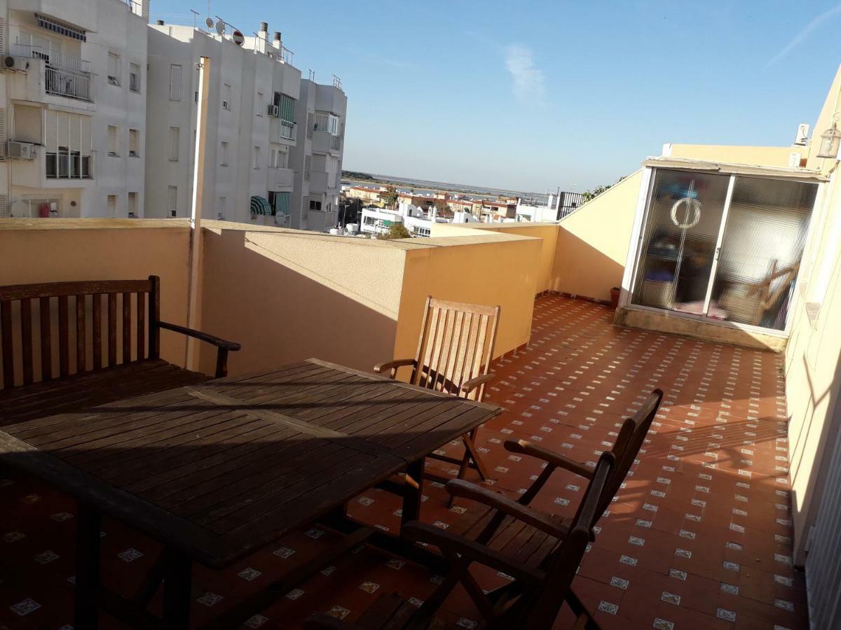 Atico Con Espectacular Terraza Con Vistas Magnificas A La Desembocadura Del Guadalquivir Apartman Sanlúcar de Barrameda Kültér fotó