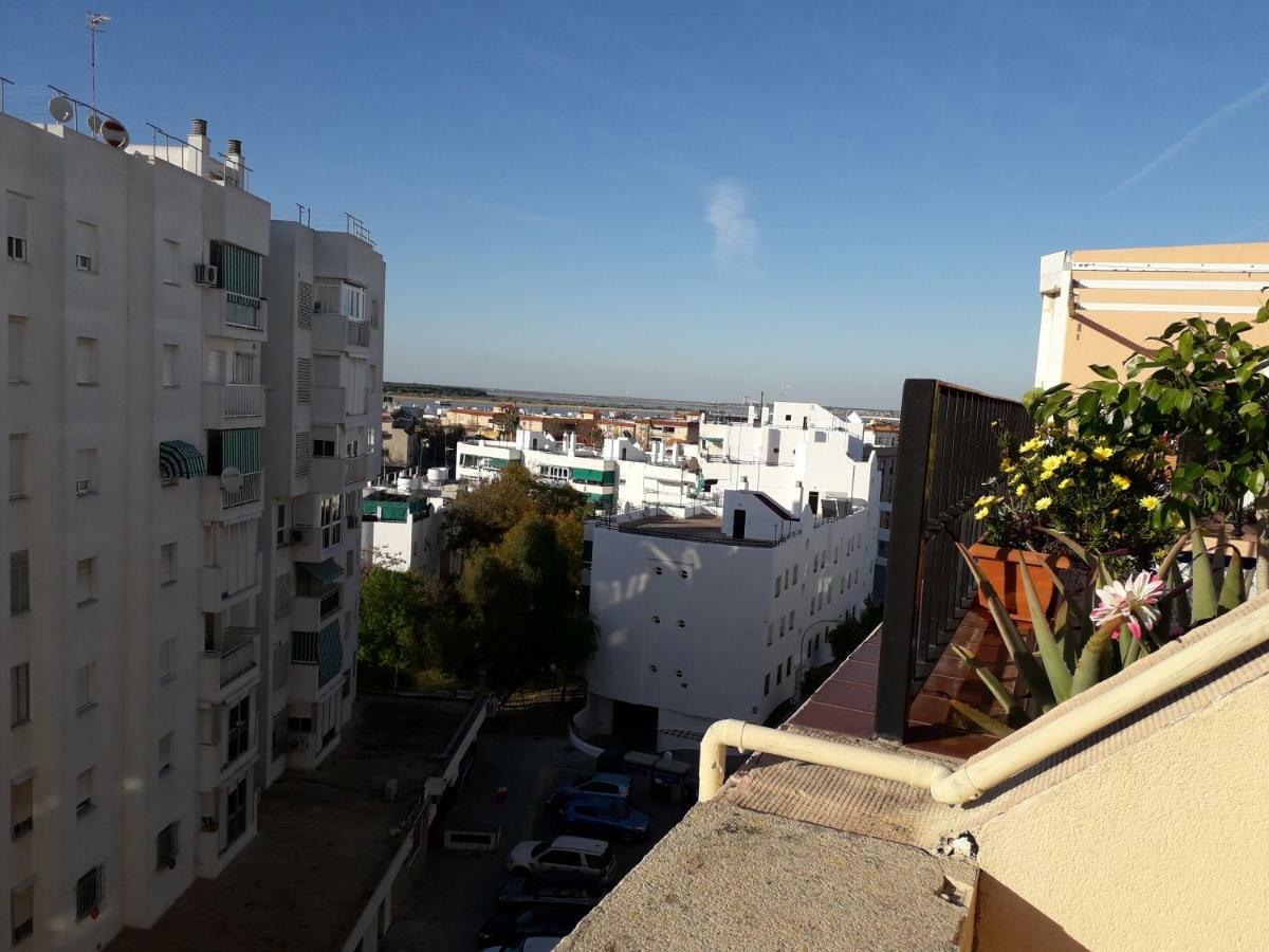 Atico Con Espectacular Terraza Con Vistas Magnificas A La Desembocadura Del Guadalquivir Apartman Sanlúcar de Barrameda Kültér fotó